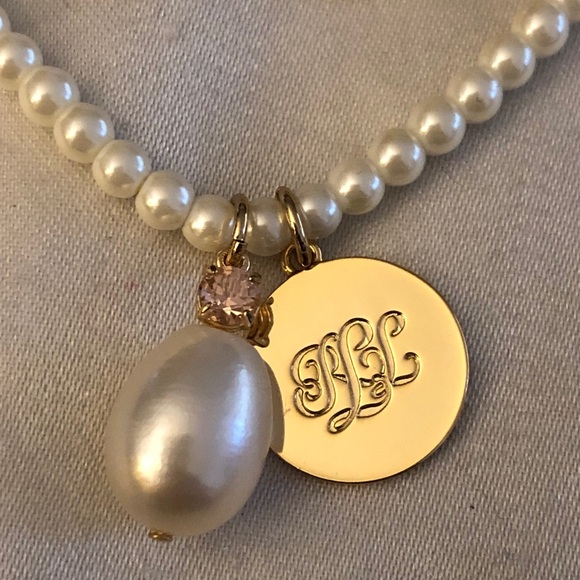 Lauren Ralph Lauren 2PC Layered Necklace Freshwater Pearls Ball Chain Charm NWT - Picture 9 of 13